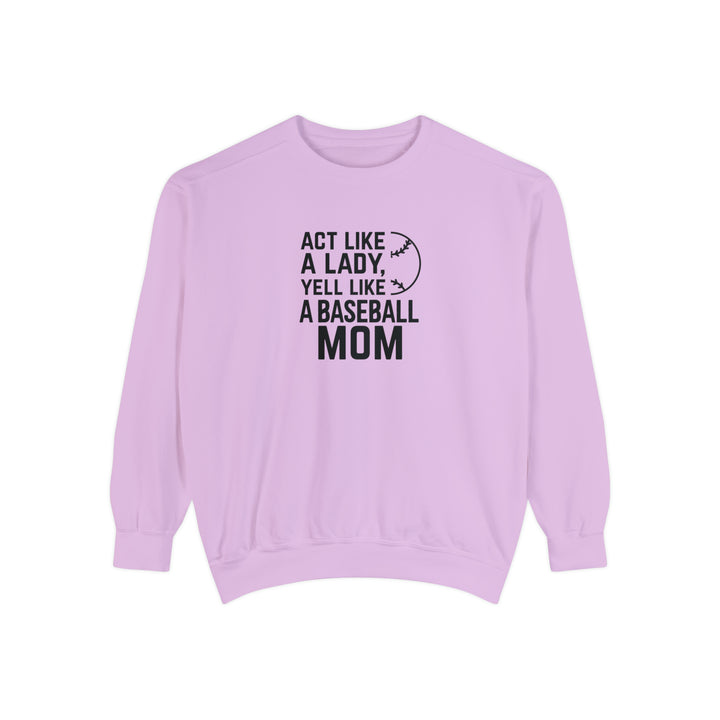 Act Like a Lady Baseball Unisex Adult Premium Crewneck Sweatshirt