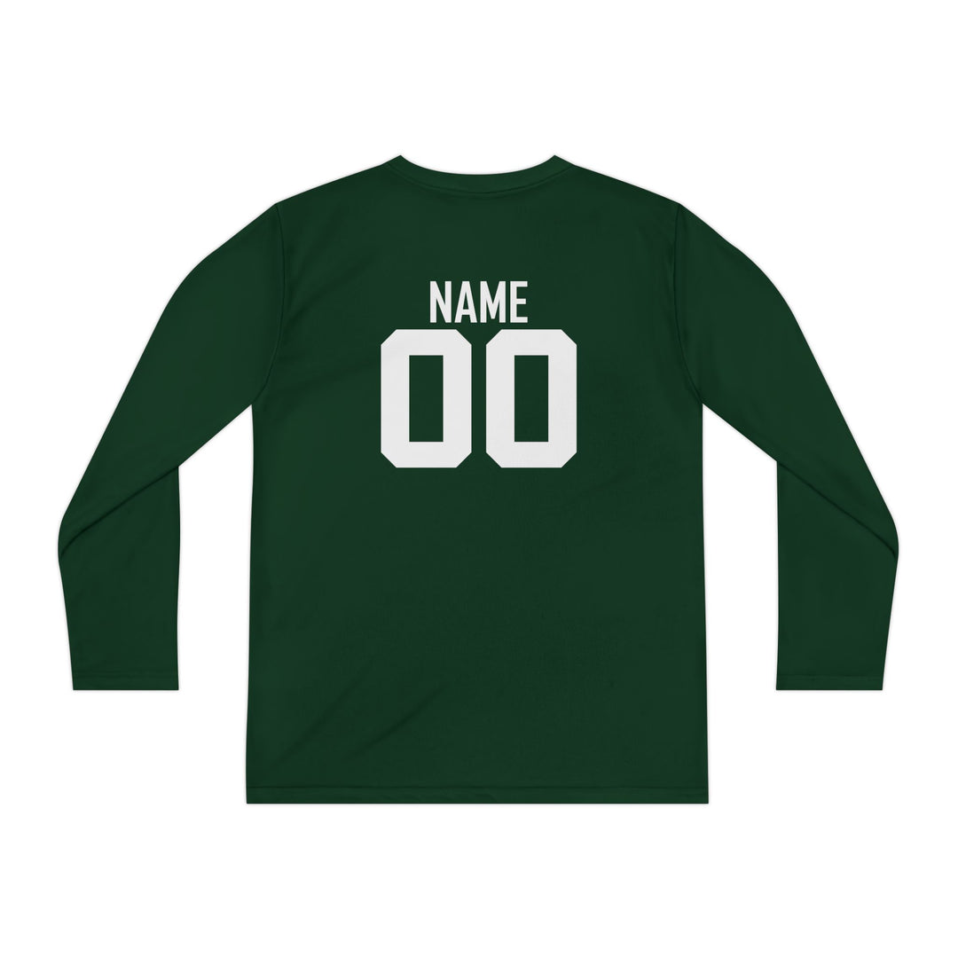 Unisex Youth Long Sleeve Moisture Wicking Shirt