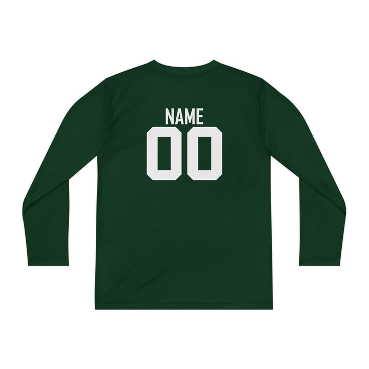 Unisex Youth Long Sleeve Moisture Wicking Shirt