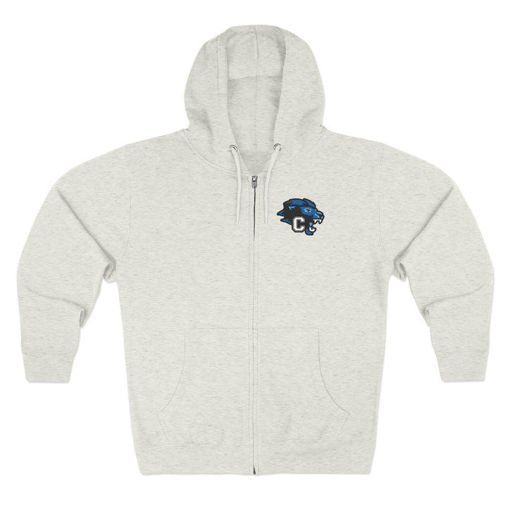 Canton Lions Football &amp; Cheer Unisex Adult Premium Full Zip Hooded Sweatshirt