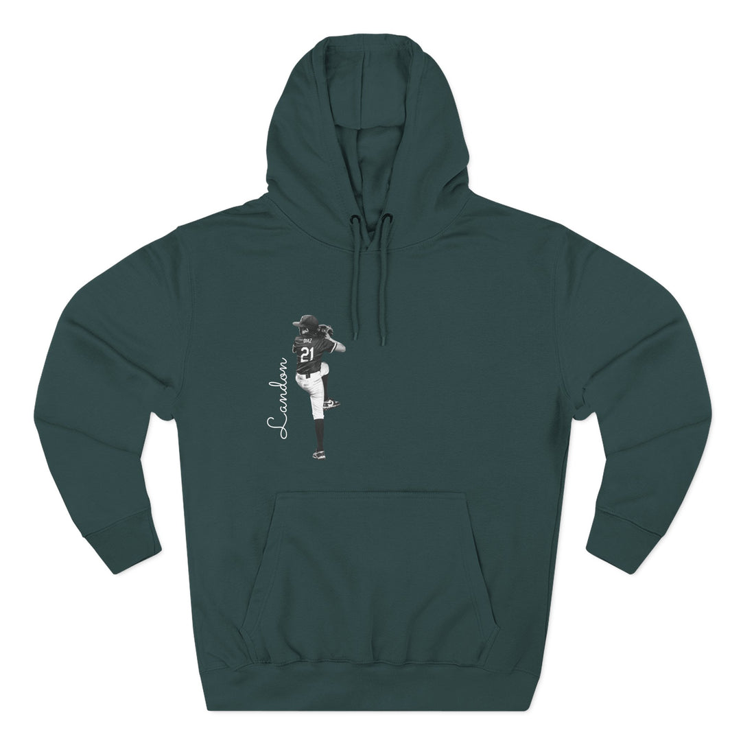 BW Picture w/Name Design - Premium Fleece Hoodie
