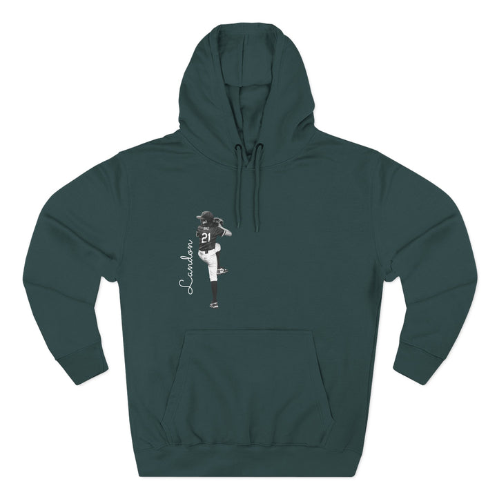 BW Picture w/Name Design - Premium Fleece Hoodie