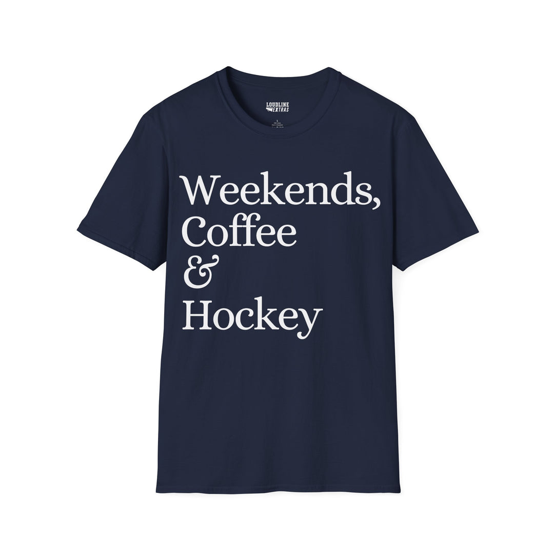 Weekends Coffee &amp; Hockey Unisex Adult T-Shirt