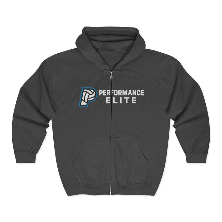 Performance Elite Unisex Adult Basic Full Zip Hooded Sweatshirt
