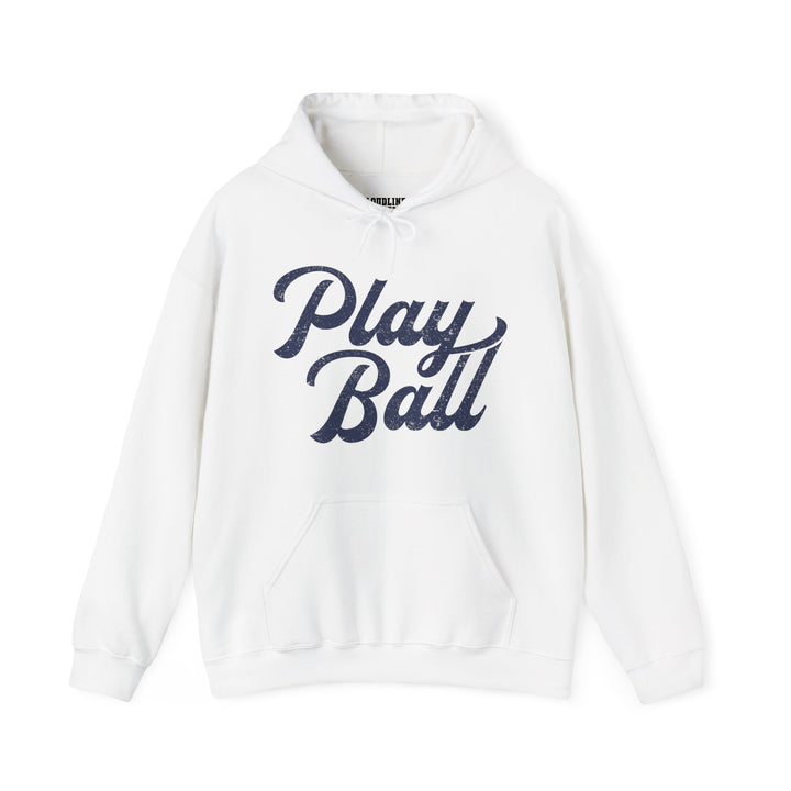Play Ball Baseball Unisex Adult Hooded Sweatshirt