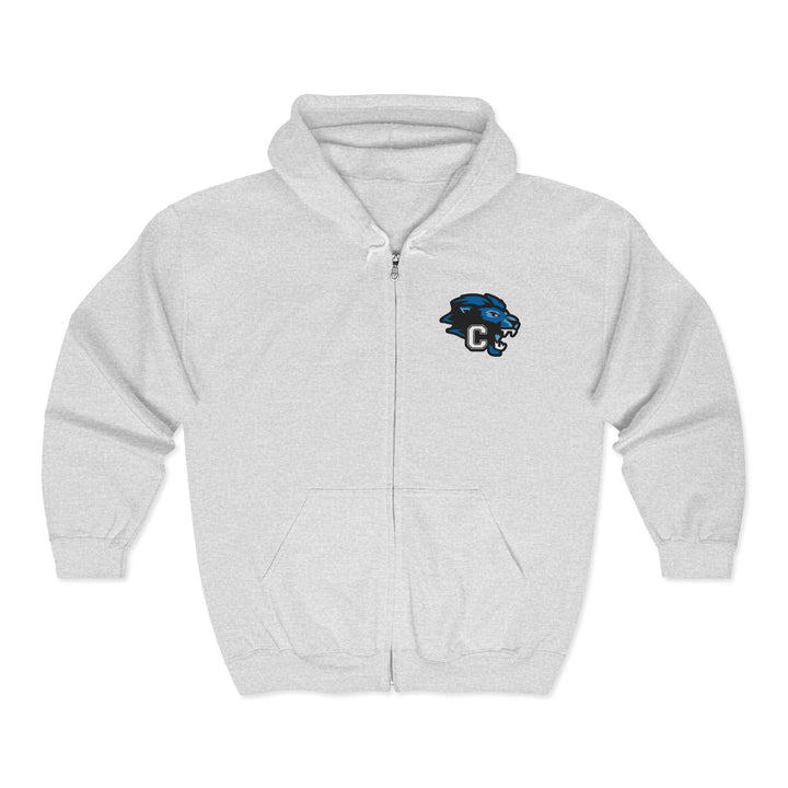 Canton Lions Football &amp; Cheer Unisex Adult Standard Full Zip Hooded Sweatshirt