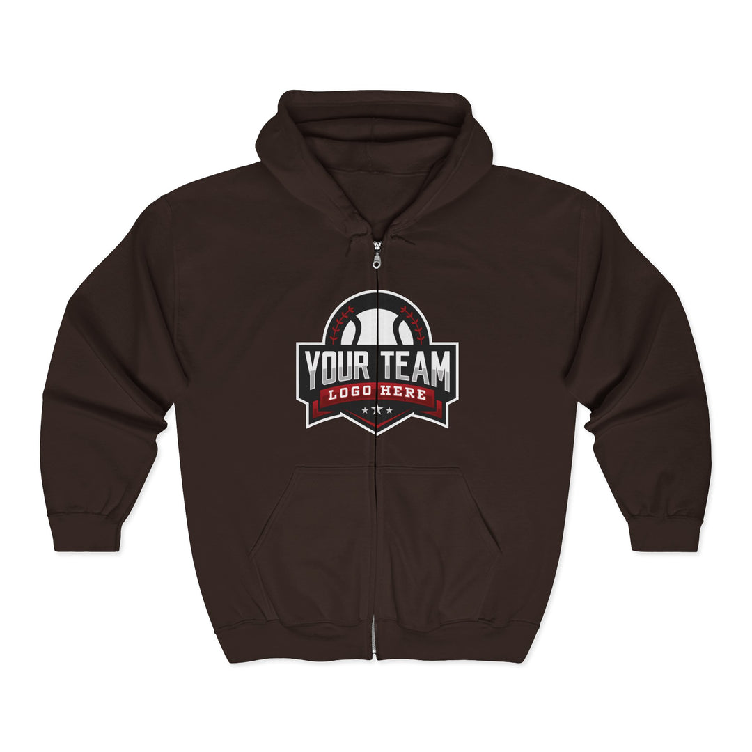 Unisex Adult Full Zip Hooded Sweatshirt - DTG