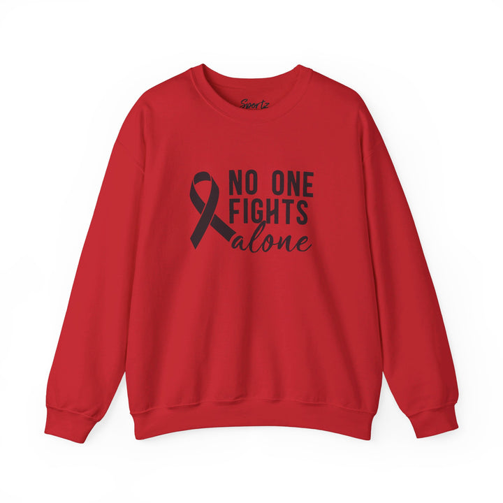 No One Fights Alone Adult Unisex Crewneck Sweatshirt