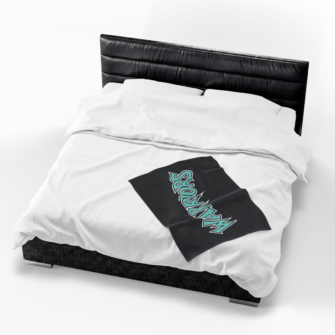 Warriors Velveteen Plush Blanket