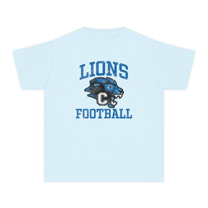 Canton Lions Football &amp; Cheer Unisex Youth Premium T-Shirt - Lions Football Design