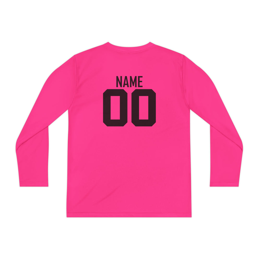 Unisex Youth Long Sleeve Moisture Wicking Shirt