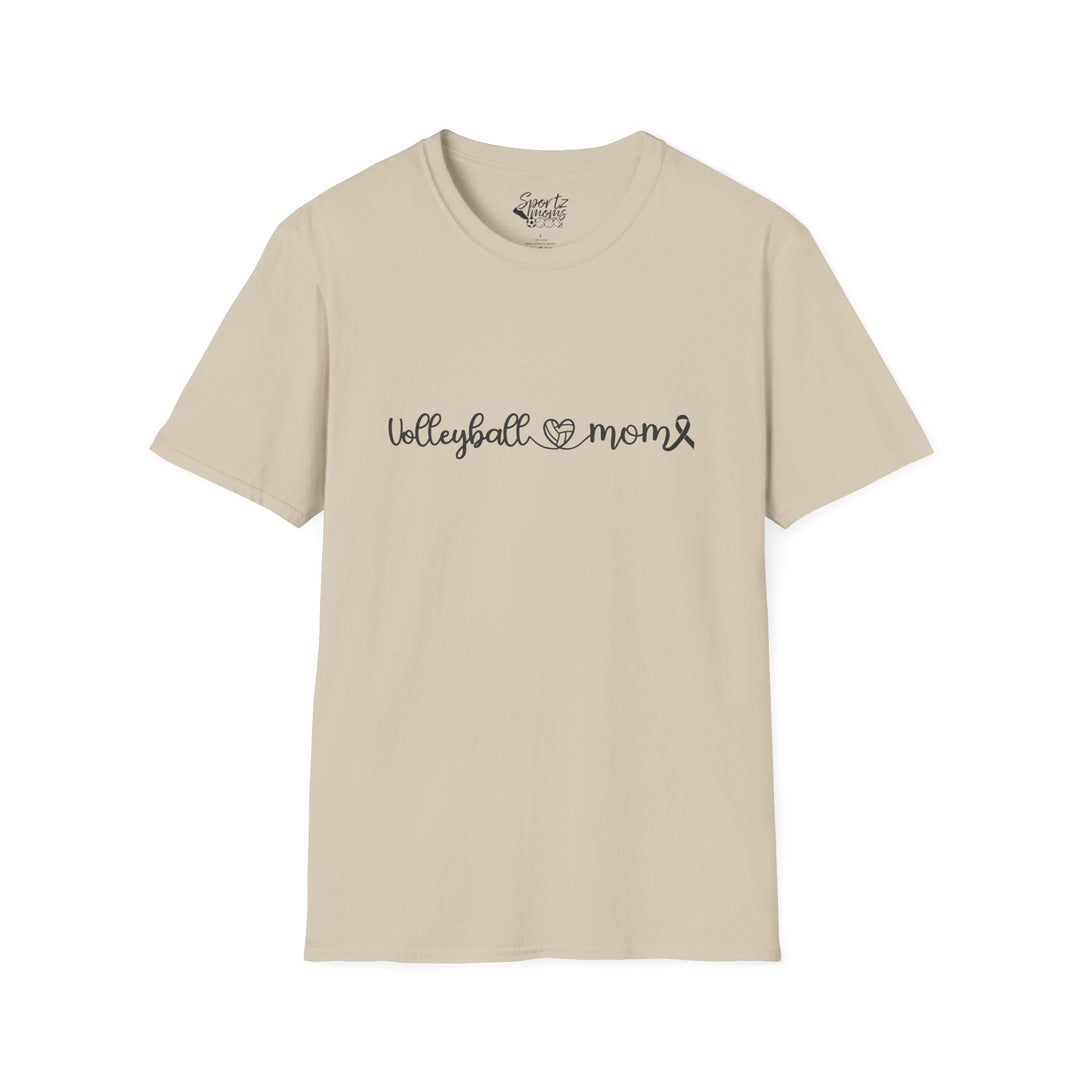 Cancer Collection Pick Your Sport Mom Ribbon &amp; Heart Adult Unisex T-Shirt