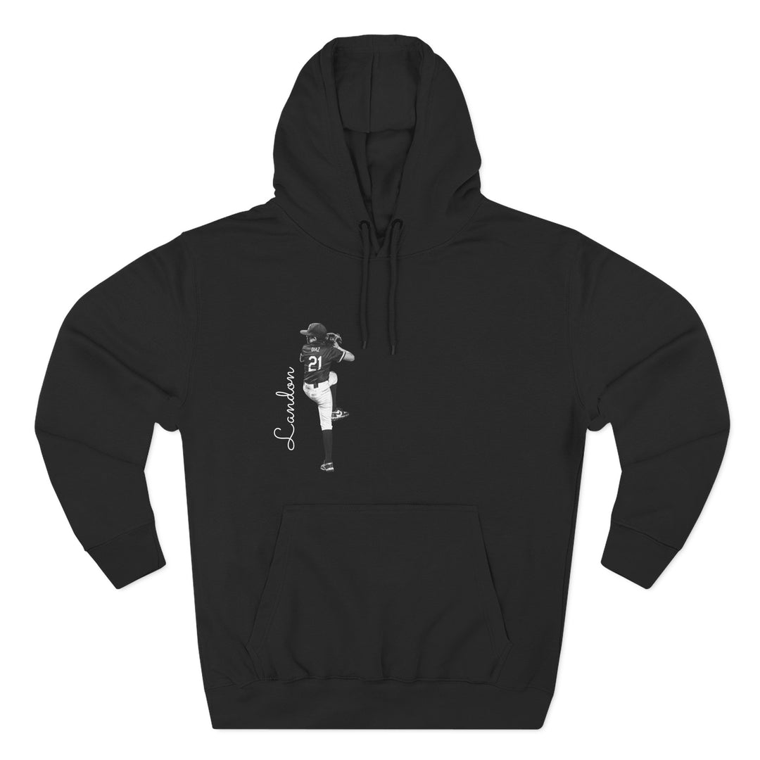 BW Picture w/Name Design - Premium Fleece Hoodie