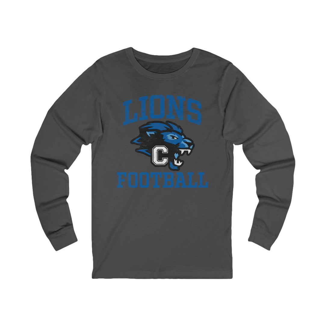 Canton Lions Football &amp; Cheer Unisex Long Sleeve T-Shirt - Lions Football Design