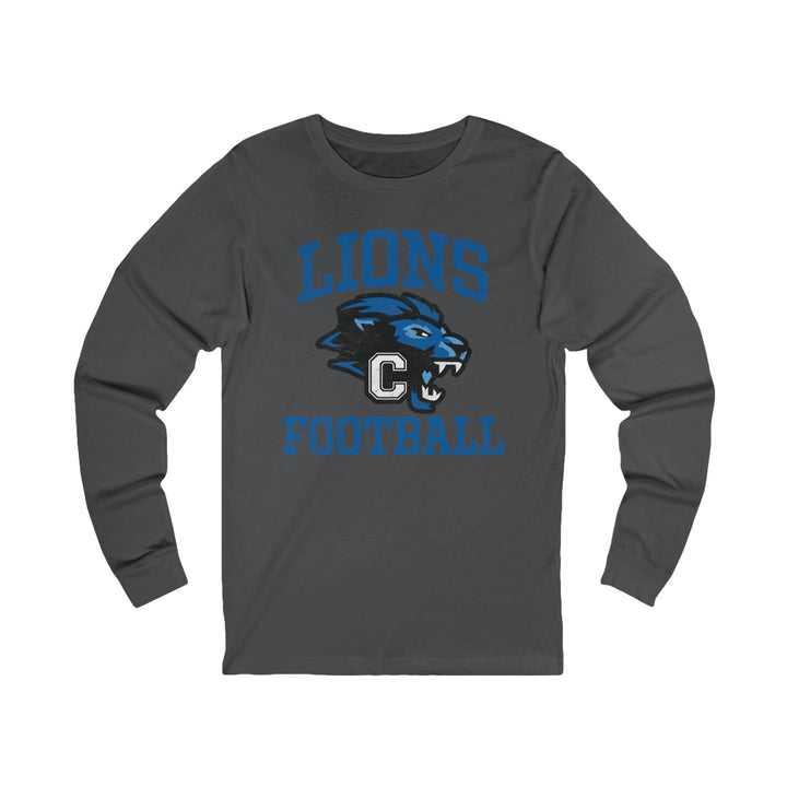 Canton Lions Football &amp; Cheer Unisex Long Sleeve T-Shirt - Lions Football Design