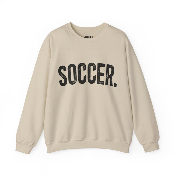 Rustic Design Soccer Unisex Adult Crewneck Sweatshirt