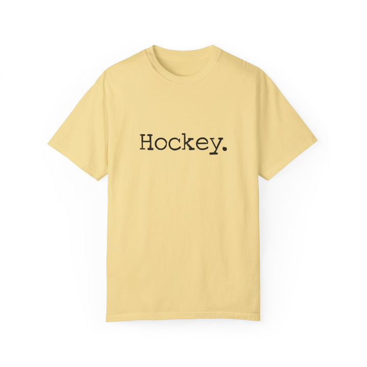Typewriter Design Hockey Unisex Adult Premium T-Shirt