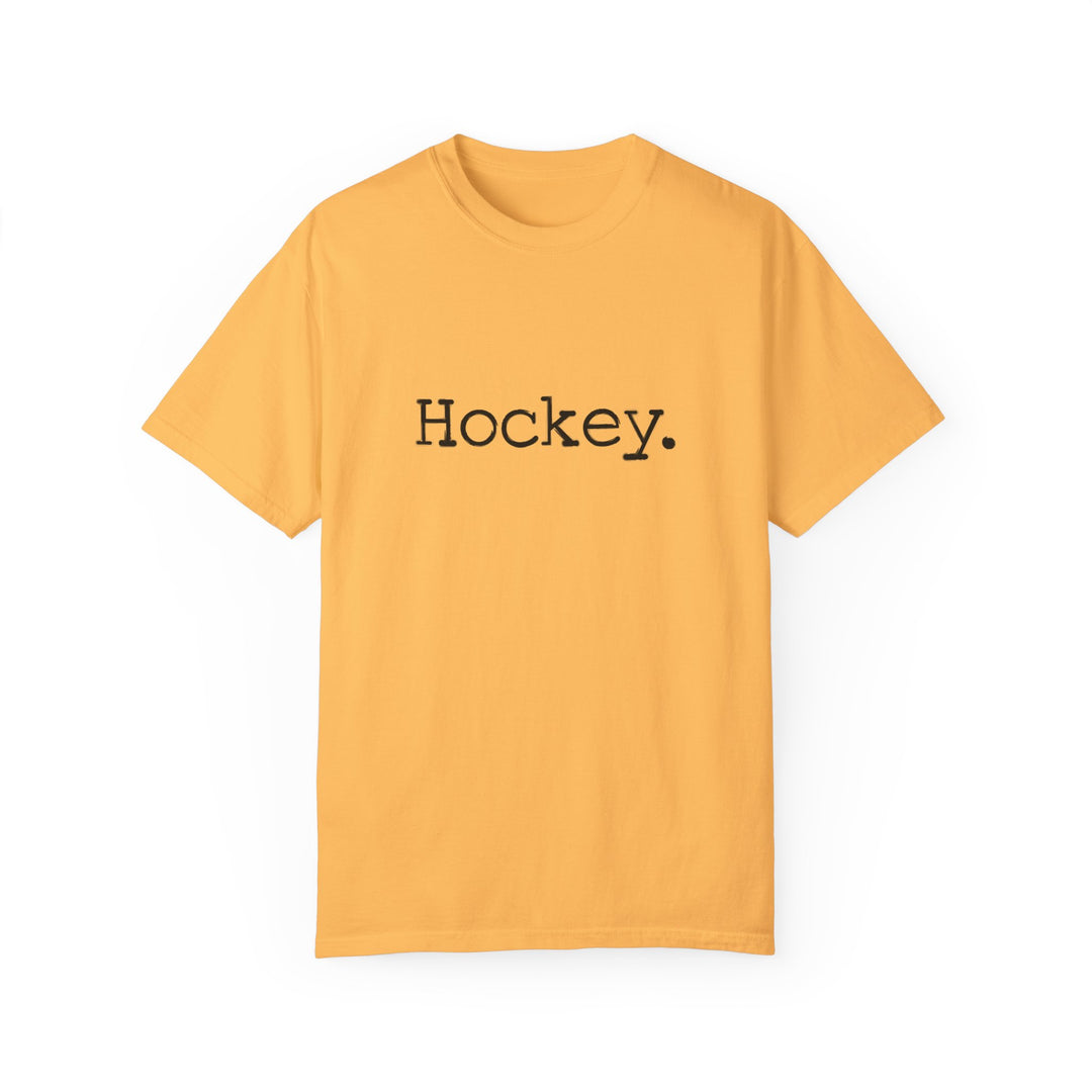 Typewriter Design Hockey Unisex Adult Premium T-Shirt