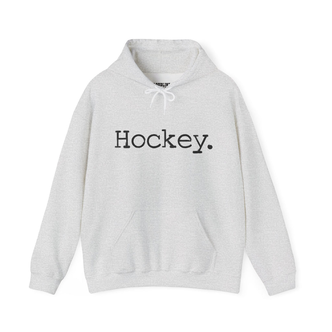 Typewriter Design Hockey Unisex Adult Hooded Sweatshirt