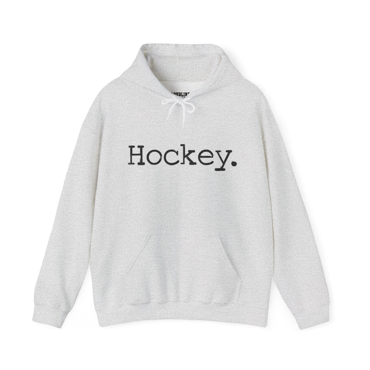 Typewriter Design Hockey Unisex Adult Hooded Sweatshirt