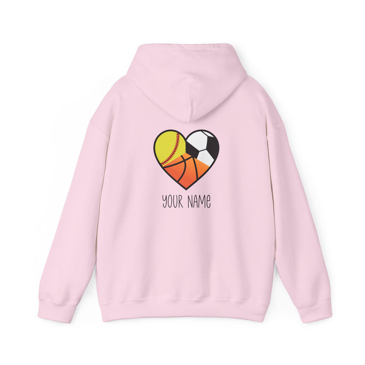 Sports Heart Design Unisex Adult Hoodie