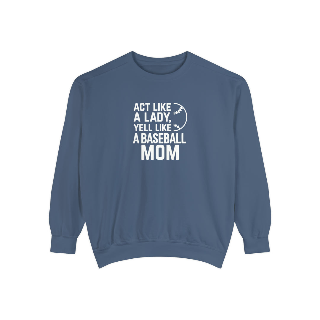 Act Like a Lady Baseball Unisex Adult Premium Crewneck Sweatshirt