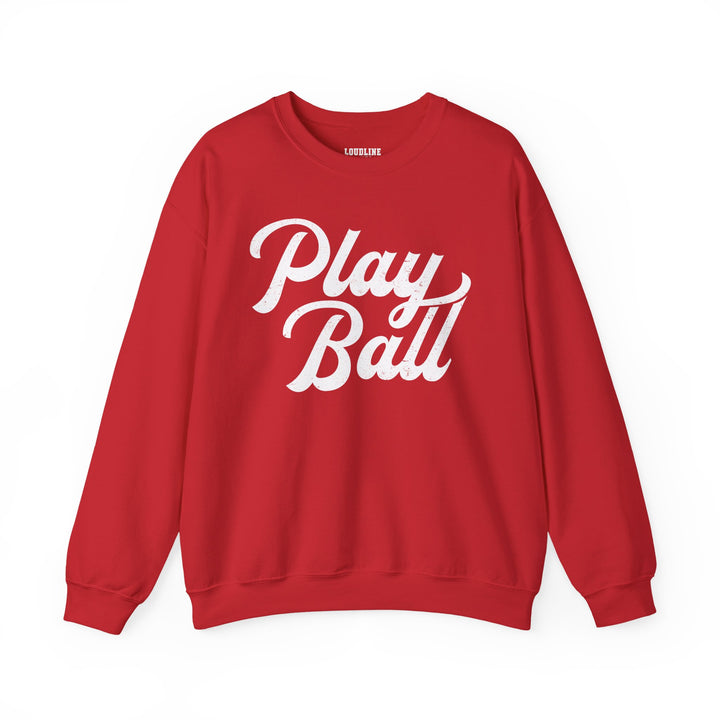 Play Ball Baseball Unisex Adult Crewneck Sweatshirt