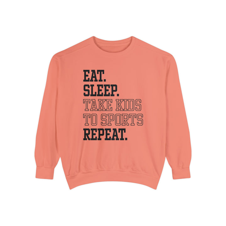 Eat Sleep Take Kids To Sports Repeat Unisex Adult Premium Crewneck Sweatshirt