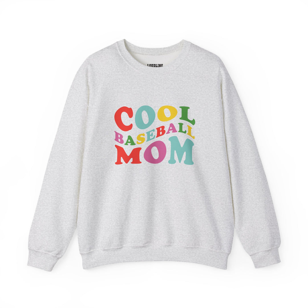 Cool Baseball Mom Unisex Adult Crewneck Sweatshirt