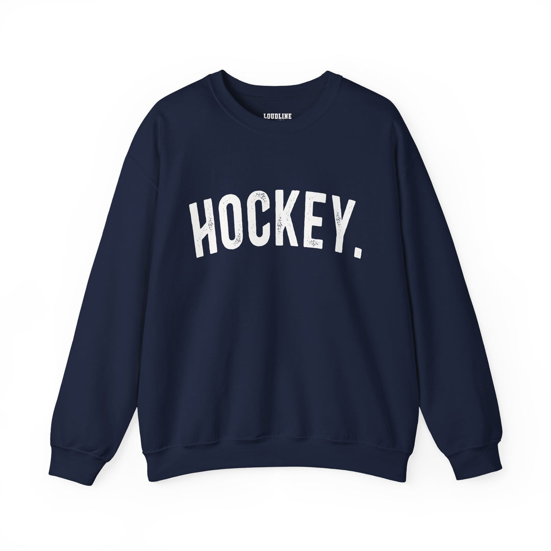 Rustic Design Hockey Unisex Adult Crewneck Sweatshirt