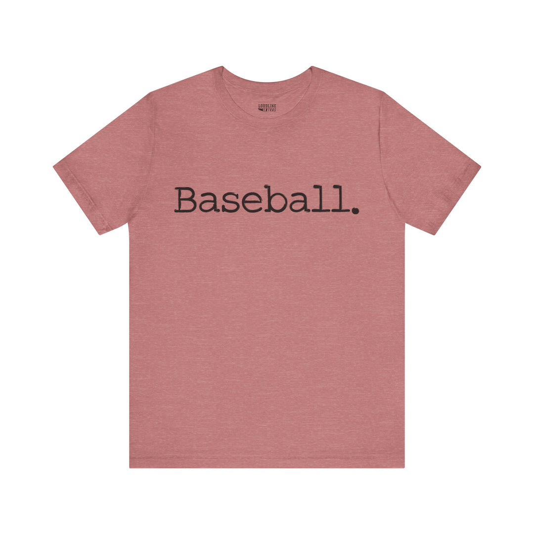 Typewriter Design Baseball Unisex Adult T-Shirt