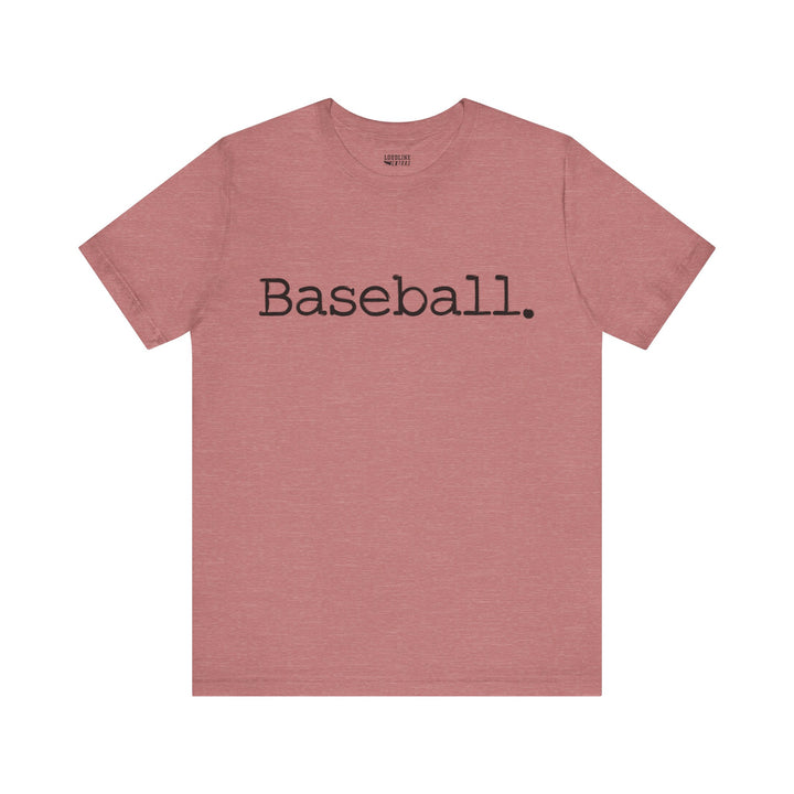 Typewriter Design Baseball Unisex Adult T-Shirt