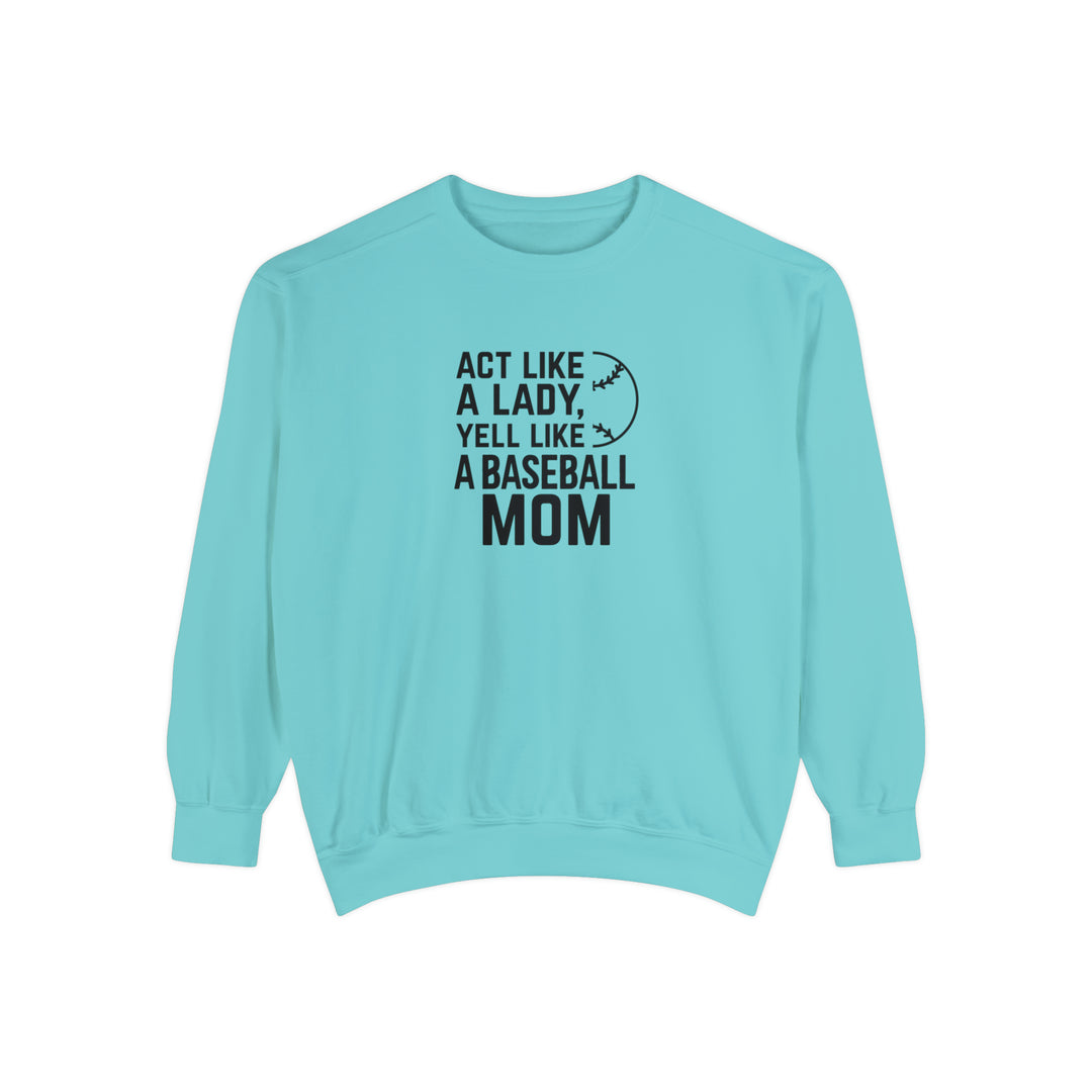 Act Like a Lady Baseball Unisex Adult Premium Crewneck Sweatshirt
