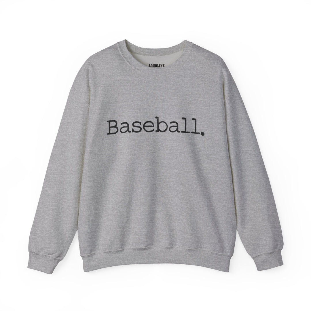 Typewriter Design Baseball Unisex Adult Crewneck Sweatshirt