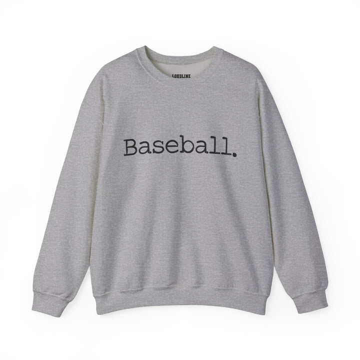 Typewriter Design Baseball Unisex Adult Crewneck Sweatshirt
