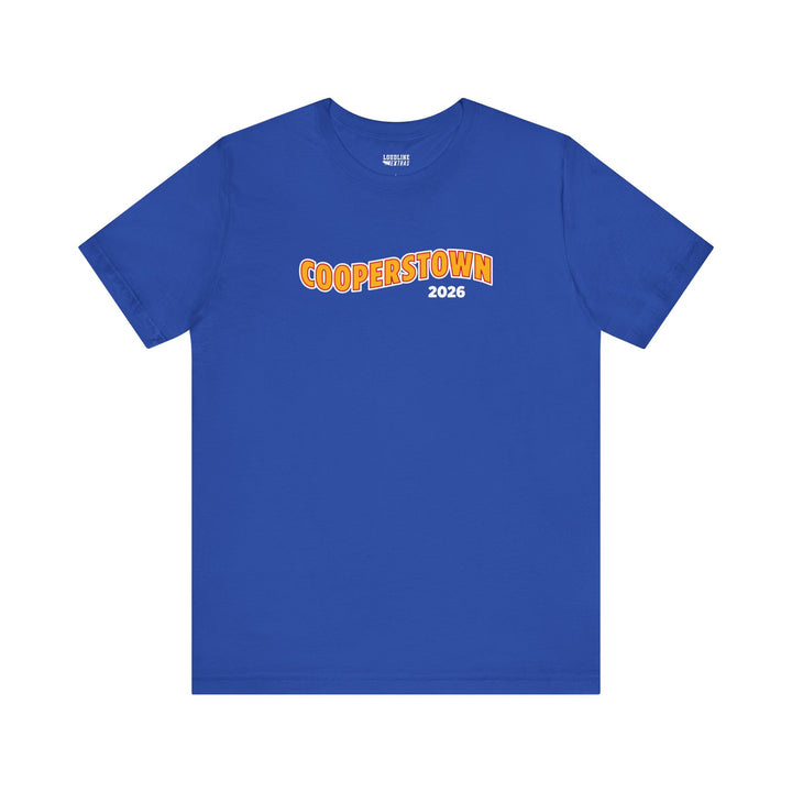 Cooperstown Picture Wavy Name Front &amp; Back Design - Unisex Adult T-Shirt