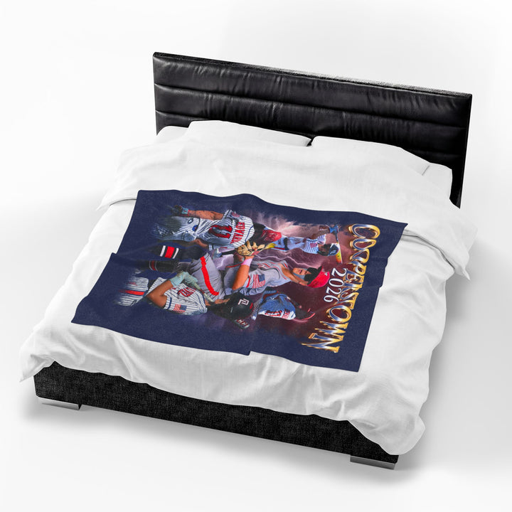 Cooperstown Photo Velveteen Plush Blanket