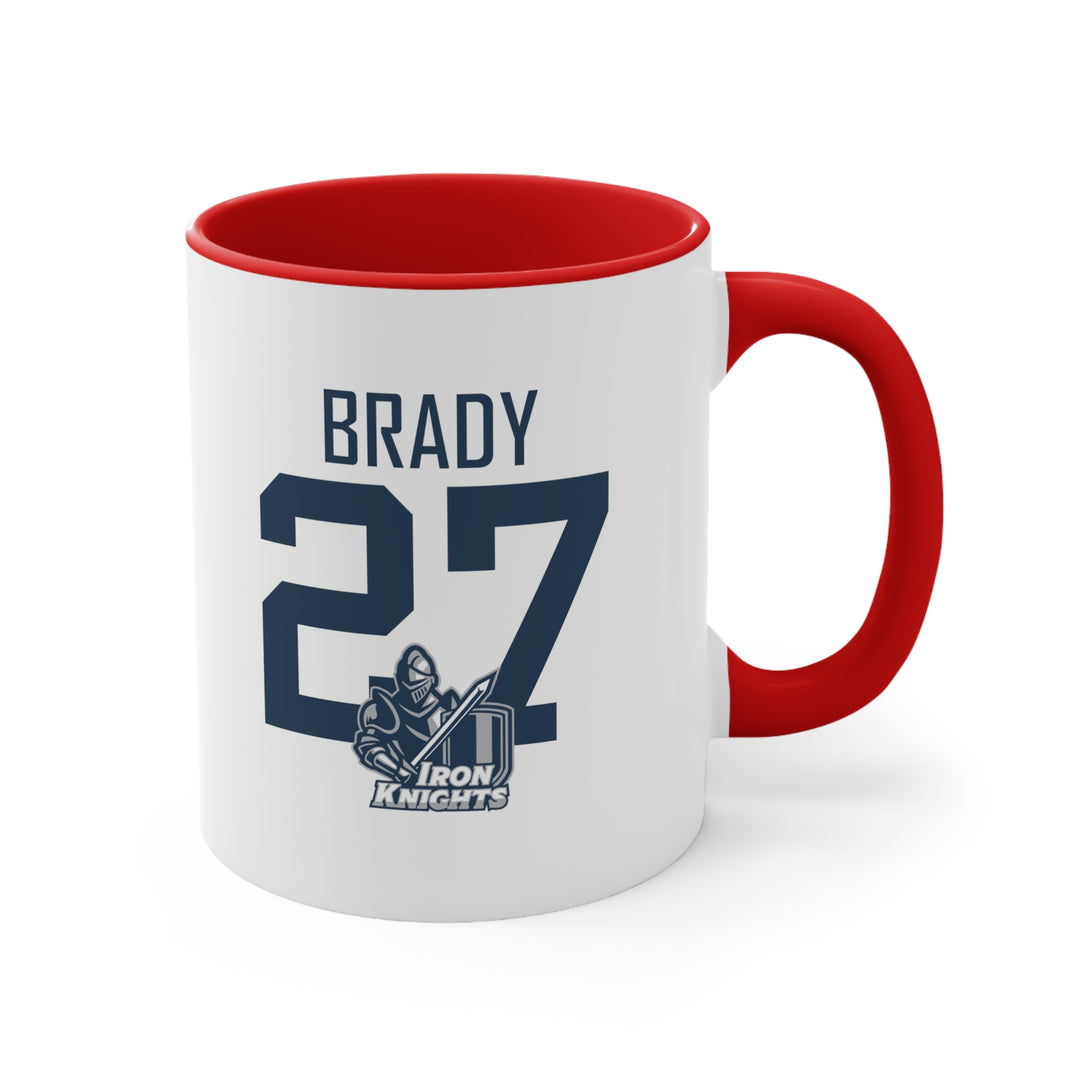 Iron Knights 11 oz Accent Mug - Last Name &amp; Knight Design