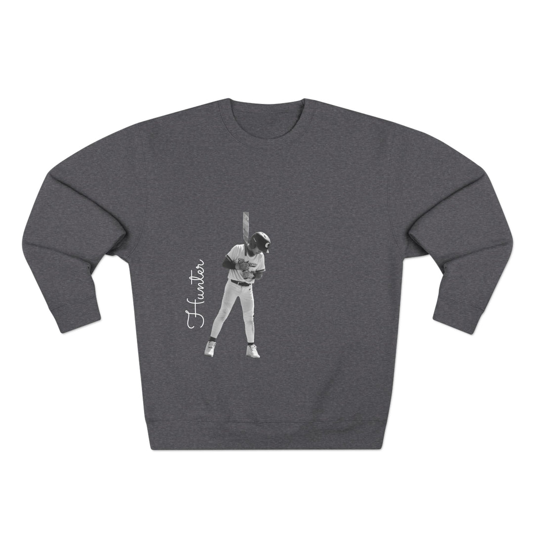 BW Picture w/Name Design - Unisex Adult Premium Crewneck