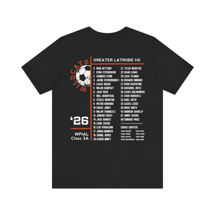 Latrobe Boys Soccer Unisex T-Shirt - League Shirt 2026 - Roster