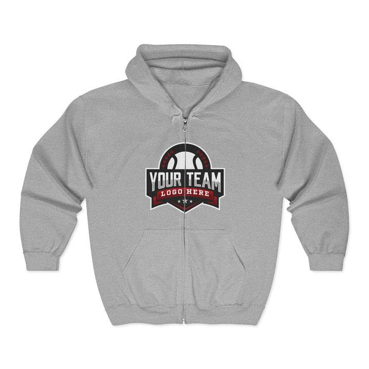 Unisex Adult Full Zip Hooded Sweatshirt - DTG