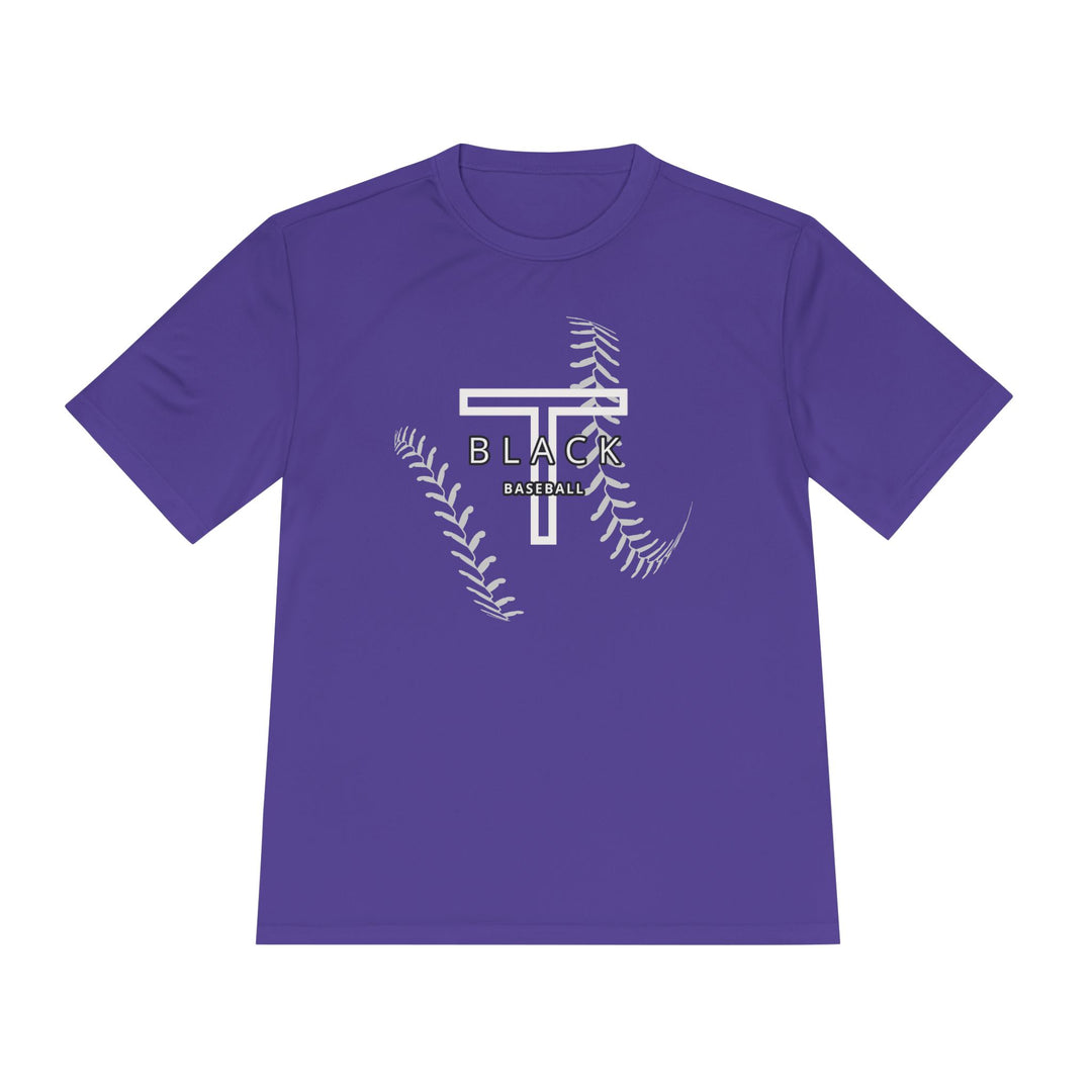 T-Black Dugout Unisex Adult Moisture Wicking T-Shirt - Front Design Only w/Optional Customization