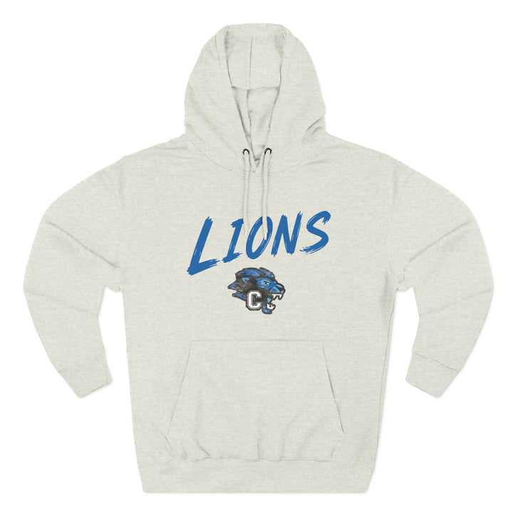Canton Lions Football &amp; Cheer Unisex Adult Premium Hoodie Sweatshirt - Lions Design