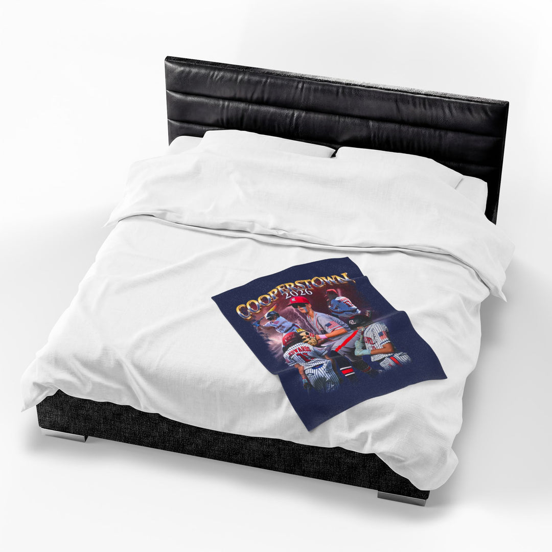 Cooperstown Photo Velveteen Plush Blanket