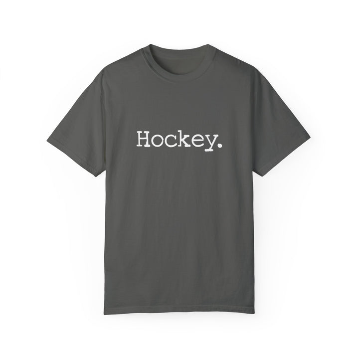 Typewriter Design Hockey Unisex Adult Premium T-Shirt