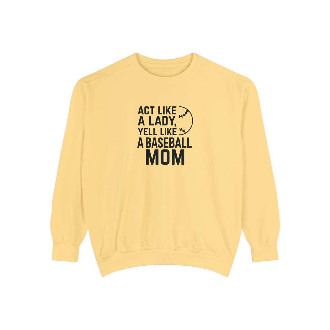 Act Like a Lady Baseball Unisex Adult Premium Crewneck Sweatshirt