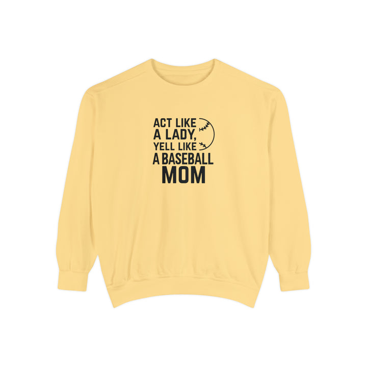 Act Like a Lady Baseball Unisex Adult Premium Crewneck Sweatshirt