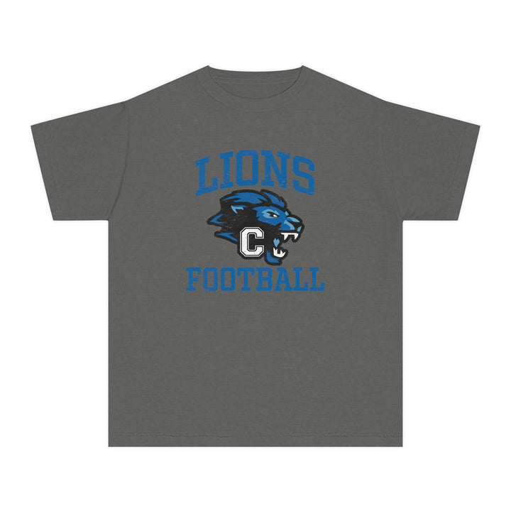 Canton Lions Football &amp; Cheer Unisex Youth Premium T-Shirt - Lions Football Design