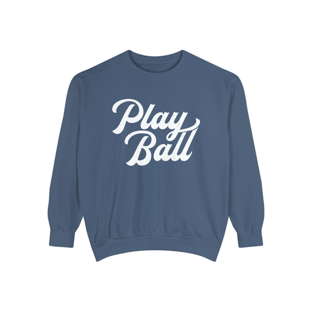 Play Ball Baseball Unisex Adult Premium Crewneck Sweatshirt