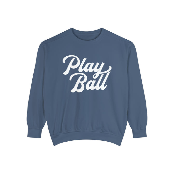 Play Ball Baseball Unisex Adult Premium Crewneck Sweatshirt